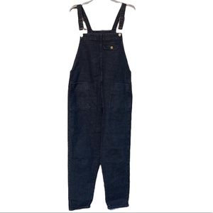 Ac32 Women Denim Jumpsuit Casual Simple Overalls Streetware Large/X-large BLACK